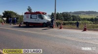Trabalhador sofre descarga elétrica durante manutenção na PR 317 em Santa Helena
