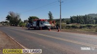 Trabalhador sofre descarga elétrica durante manutenção na PR 317 em Santa Helena