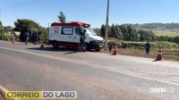 Trabalhador sofre descarga elétrica durante manutenção na PR 317 em Santa Helena