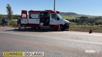 Trabalhador sofre descarga elétrica durante manutenção na PR 317 em Santa Helena