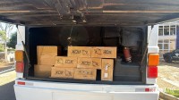 Receita Federal retém ônibus clandestino abarrotado de mercadorias na BR-277