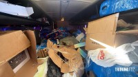 Receita Federal retém ônibus clandestino abarrotado de mercadorias na BR-277
