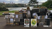 PF e PM fazem apreensão de 621 Kg de maconha em Foz do Iguaçu