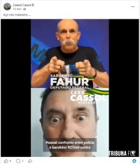 Cabo Cassol apoia deputado paraquedista em meio à controvérsia sobre racismo