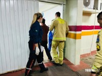 Homem é agredido e esfaqueado na Rua Almirante Barroso e socorrido pelo Siate 