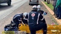 Mulher fica ferida após queda de patinete elétrico em Santa Helena