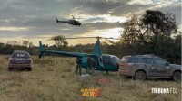 Helicóptero com 345,8 quilos de cocaína que partiu do Paraguai é interceptado no Brasil