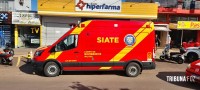 Idosa de 70 anos é socorrida pelo Siate após queda de bicicleta no Porto Meira