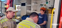Idosa de 70 anos é socorrida pelo Siate após queda de bicicleta no Porto Meira