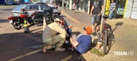Idosa de 70 anos é socorrida pelo Siate após queda de bicicleta no Porto Meira