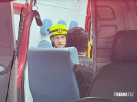 Incêndio em residência mobiliza Corpo de Bombeiros e deixa homem ferido no Lagoa Dourada em Foz do Iguaçu