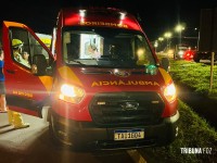 Mendigo agride mulher com pedrada, danifica carros e acaba atropelado na BR-277
