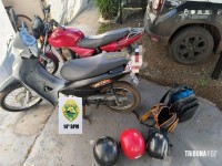 PM e PC recuperam motocicletas furtadas e prendem homem por receptação em São Miguel do Iguaçu