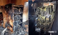 Incêndio causado por equipamentos de mineração de bitcoin danificou uma casa em Presidente Franco
