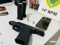 Homem é preso após confusão, sacar pistola e efetuar disparos em estabelecimento no centro de Foz do Iguaçu