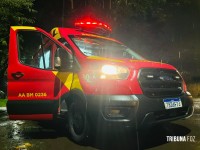 Motociclista é encontrado duas quadras após acidente e pede socorro em Foz do Iguaçu