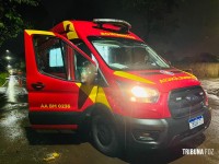 Motociclista é encontrado duas quadras após acidente e pede socorro em Foz do Iguaçu