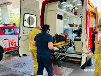 Idoso é atropelado por veículo de turismo e sofre traumatismo craniano em Foz do Iguaçu