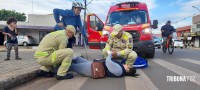 Idosa de 71 anos de idade é socorrida pelo Siate após queda de triciclo elétrico no Porto Meira
