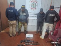 Dois presos com fuzil e uma escopeta calibre 12 na “Curva da Lata” no Paraguai