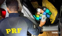 PRF apreende 15 quilos de haxixe escondidos no tanque de combustível de veículo na BR-277 em Santa Terezinha de Itaipu