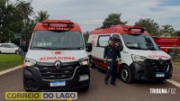 Acidente gravíssimo entre moto elétrica e carro deixa jovem de 19 anos ferido em Santa Helena