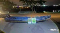 Embarcação vindo do Paraguai é apreendida pela PF e PM com 71 Kg de maconha em foz do Iguaçu
