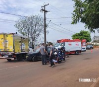 Homem fica ferido após colisão no anel viário de Marechal Cândido Rondon
