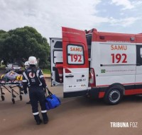 Homem fica ferido após colisão no anel viário de Marechal Cândido Rondon