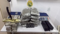 ROCAM apreende mais de 22 quilos de maconha em ônibus interestadual em Foz do Iguaçu