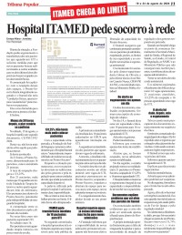 Pronto-Socorro da ITAMED supera capacidade e hospital suspende novas admissões