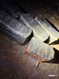 PF e PM prendem cinco pessoas e apreendem 205,4 Kg de maconha em Foz do Iguaçu