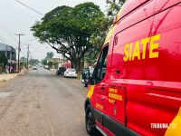Siate socorre motociclista que bate na lateral de veículo no bairro Três Lagoas 
