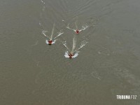 Bombeiros de três estados realizam treinamento de resgate em águas rápidas no Rio Iguaçu