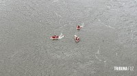 Bombeiros de três estados realizam treinamento de resgate em águas rápidas no Rio Iguaçu