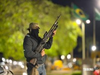 Simulado de ataque a banco em Santa Terezinha de Itaipu chama atenção pelo realismo e reúne forças de segurança