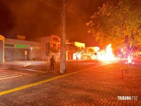 Simulado de ataque a banco em Santa Terezinha de Itaipu chama atenção pelo realismo e reúne forças de segurança