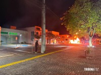 Simulado de ataque a banco em Santa Terezinha de Itaipu chama atenção pelo realismo e reúne forças de segurança
