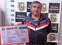 Homem preso com registro automotor falso em Ciudad Del Este