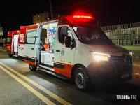 Veiculo elétrico capota após colisão próximo ao Recanto Park Hotel  