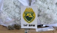 PM apreende maconha escondida em travesseiros em transportadora de Foz do Iguaçu