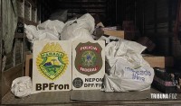 BPFRON apreende 131 Kg de maconha em caminhões na cidade de Matelândia