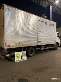 BPFRON apreende 131 Kg de maconha em caminhões na cidade de Matelândia