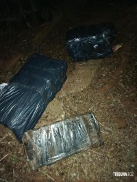 Policia Federal e PMPR apreendem 63,1 Kg de maconha às margens do Rio Paraná em Foz do Iguaçu