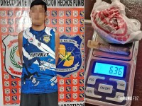 “Grande golpe no microtráfico”: Jovem preso com maconha no bairro de San Rafael em Ciudad Del Este