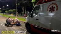 Homem fica inconsciente após queda de bicicleta em Santa Helena