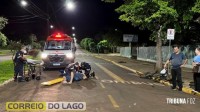 Homem fica inconsciente após queda de bicicleta em Santa Helena