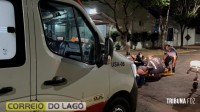 Homem fica inconsciente após queda de bicicleta em Santa Helena