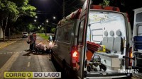 Homem fica inconsciente após queda de bicicleta em Santa Helena