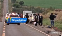Dois jovens morrem após violento acidente em Santa Rita no Paraguai e motorista foge do local